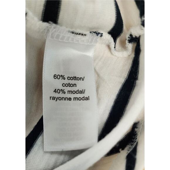 Maurices Colorblock Stripe Yellow White Navy Blue 24/7 Long Sleeve Henley Tee - Picture 7 of 7